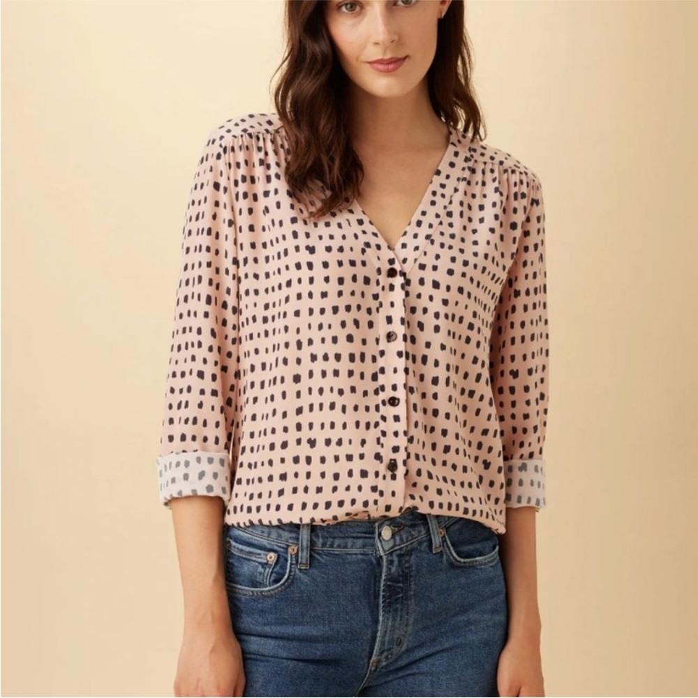 Brand new with tags Amour Vert silk dot blouse